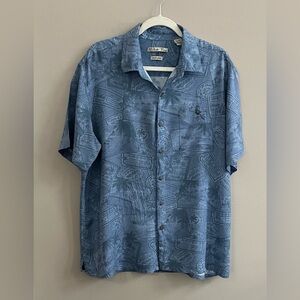 Batik Bay Hawaiian short sleeve rayon button up shirt size XL